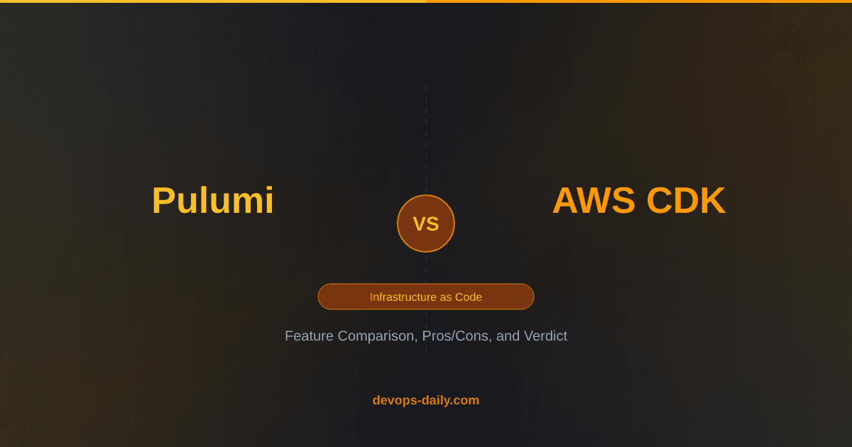 Pulumi vs AWS CDK